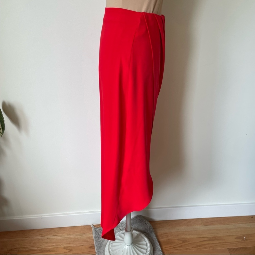 SUPERDOWN Revolve Red Arielle Slit Surplice High Low Maxi Skirt Size XS - Picture 7 of 12